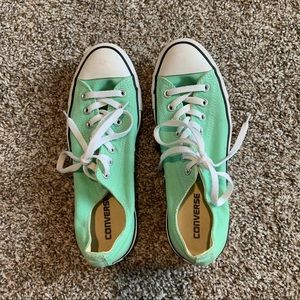 Mint green Converse